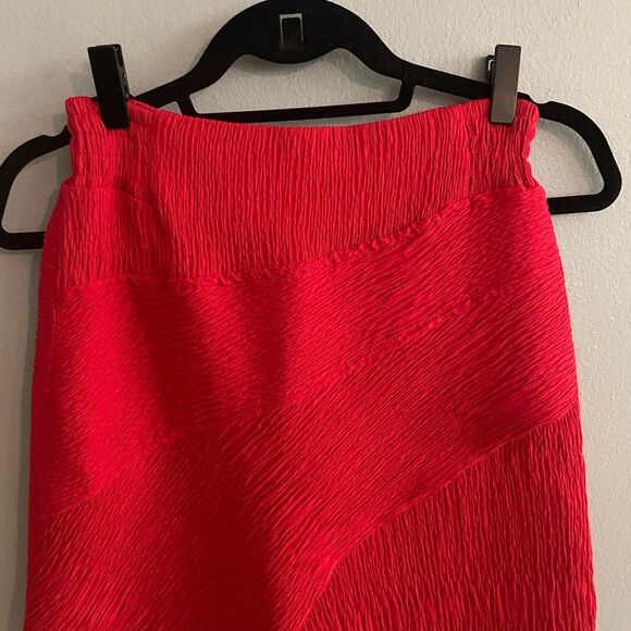 Maje Jario Red Textured Mini Skirt Size 34 - Picture 4 of 10